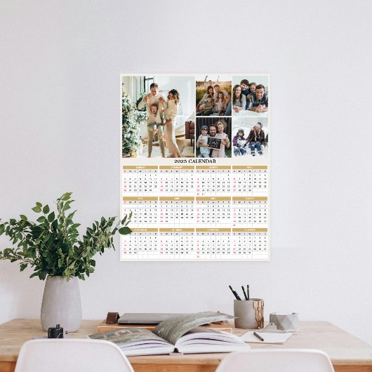 Foto-Kalender für benutzerdefinierte Collage-Famil Poster
