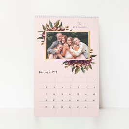 Foto-Kalender für Burgundy-Floral Kalender