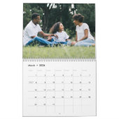 Foto-Kalender für moderne Grüne Familie Kalender (Mär 2026)