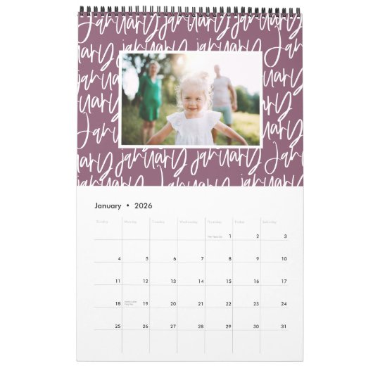 Foto-Kalender für moderne Marker Kalender (Jan 2026)