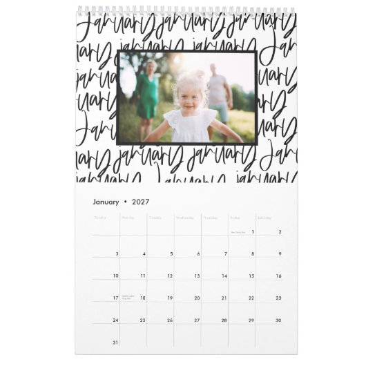 Foto-Kalender für moderne Marker Kalender (Jan 2027)