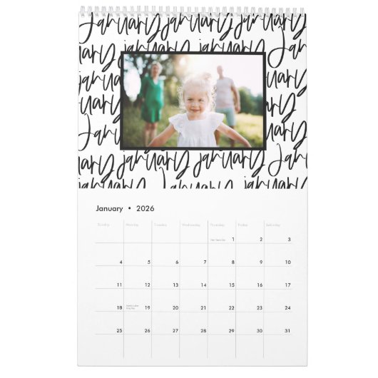Foto-Kalender für moderne Marker Kalender (Jan 2026)