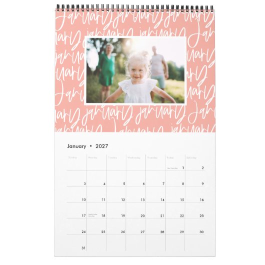 Foto-Kalender für moderne Marker Kalender (Jan 2027)