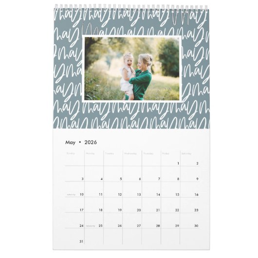 Foto-Kalender für moderne Marker Kalender (Mai 2026)