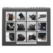 Foto-Kalender für Schwarze Katze Retro-Bilderrahme Kalender (Titelbild)