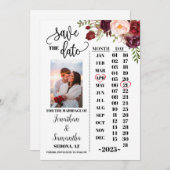 Foto-Kalender-Hochzeit Einladung (Vorne/Hinten)