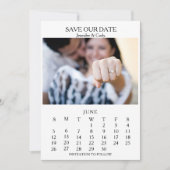 Foto-Kalender Hochzeit leicht lesen Save The Date (Vorderseite)