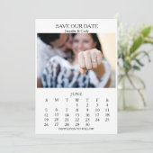 Foto-Kalender Hochzeit leicht lesen Save The Date (Stehend Vorderseite)