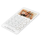 Foto Kalender Magnet neutrales Weißholz (Linke Seite)