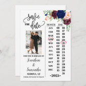 Foto-Kalender marokkanische Hochzeit Einladung (Vorne/Hinten)