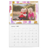 Foto Kalender Rosa und Gold (Jan 2027)