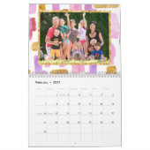 Foto Kalender Rosa und Gold (Feb 2027)