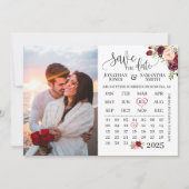Foto-Kalender Save the Date Marsala Hochzeit Einladung (Vorderseite)