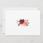 Foto-Kalender Save the Date Marsala Hochzeit Einladung (Rückseite)