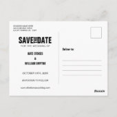 Foto Kalender Save the Date modern Postkarte (Rückseite)
