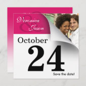 Foto Kalenderseite Save the Date (Vorne/Hinten)