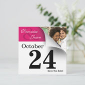 Foto Kalenderseite Save the Date (Stehend Vorderseite)