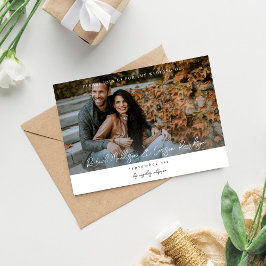 Foto & Kalligrafie 14 Mod Horizontal Wedding V2 Einladung