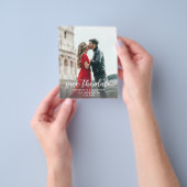 Foto & Kalligrafie 2-A-Lighter Save the Date Flyer (Gruppe)