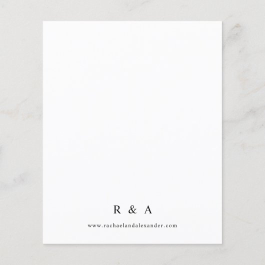 Foto & Kalligrafie 2-A-Lighter Save the Date Flyer (Hinten)