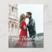 Foto & Kalligrafie 2-A-Lighter Save the Date Flyer (Vorne)