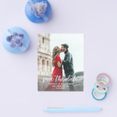 Foto & Kalligrafie 2-A-Lighter Save the Date Flyer (Einzeln)