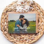 Foto & Kalligrafie 2A Lighter Horiz Save the Date Einladung