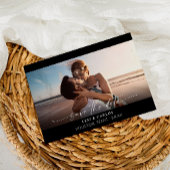 Foto & Kalligrafie 3 Mod Save the Date horizontal Einladung