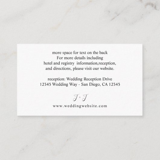 Foto & Kalligrafie 3 Mod Vertical SM Begleitkarte (Rückseite)