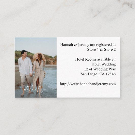 Foto & Kalligrafie 3 Mod Vertical SM Begleitkarte (Vorderseite)