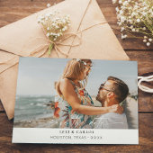 Foto & Kalligrafie 3B Mod W Save the Date Einladung