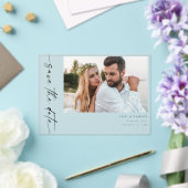 Foto & Kalligrafie 4 Mod Horiz Save the Date Acryleinladungen (In Situ (Hochzeit))