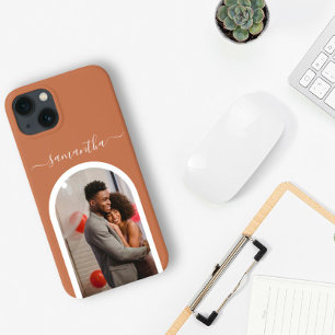 Foto Kalligrafie Monogramm Name Bogenform Case-Mate iPhone Hülle