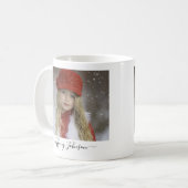 Foto-Kalligrafie-Skriptname Persönliche Tasse (Vorderseite Links)