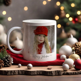 Foto-Kalligrafie-Skriptname Persönliche Tasse