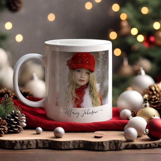 Foto-Kalligrafie-Skriptname Persönliche Tasse