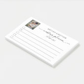 Foto Kalligraphie Tinte Hochzeitsplaner zu tun Lis Post-it Klebezettel (angewinkelt)