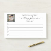 Foto Kalligraphie Tinte Hochzeitsplaner zu tun Lis Post-it Klebezettel (Auf Schreibtisch)