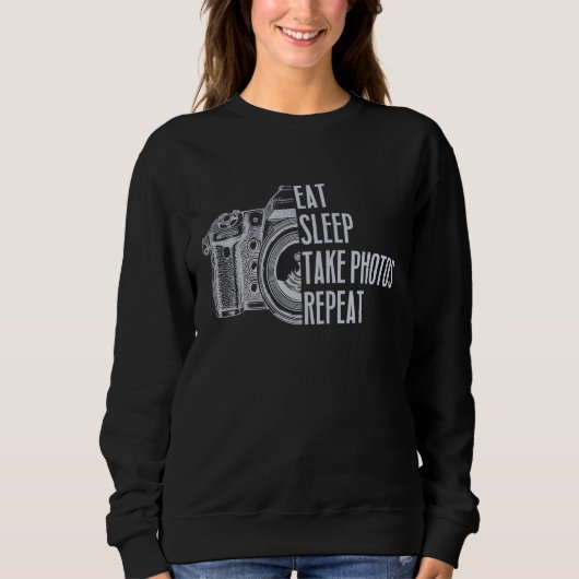 Foto-Kamera-Fotograf Sweatshirt (Vorderseite)