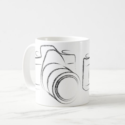 Foto-Kamera Kaffeetasse (Vorderseite Links)