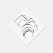 Foto-Kamera Serviette (Ecke)