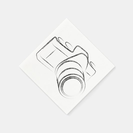 Foto-Kamera Serviette (Ecke)