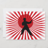 Foto Karate Kid Martial Arts Cobra Kai Einladung (Rückseite)