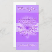 Foto kardiert Schablone - kundengerechte Lilien Dankeskarte (Vorne/Hinten)