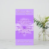 Foto kardiert Schablone - kundengerechte Lilien Dankeskarte (Stehend Vorderseite)