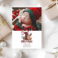 Foto Kariert Reindeer Erste Weihnachtsfeier