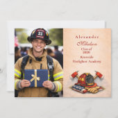 Foto Karriere-Meilenstein Feuerwehrmann Ankündigung (Vorderseite)