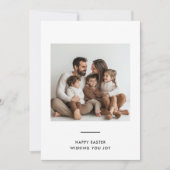 Foto-Karte der glücklichen Osterfamilie Einladung (Vorderseite)