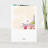 Foto-Karte der Mutter von Lilacs und Peonies Flora Karte (Rückseite)