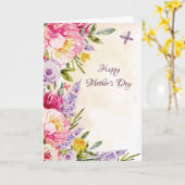 Foto-Karte der Mutter von Lilacs und Peonies Flora Karte (Gelbe Blume)